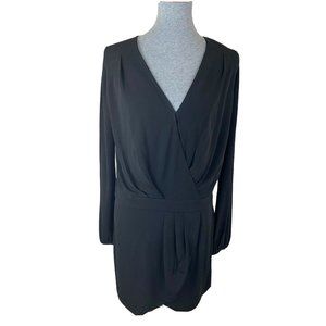 J. Crew 769 Madison Size 4 Black Faux Wrap Dress